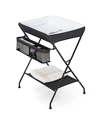 Folding Wide Nursery Diaper Changing Table for Space-Saving and Convenience
