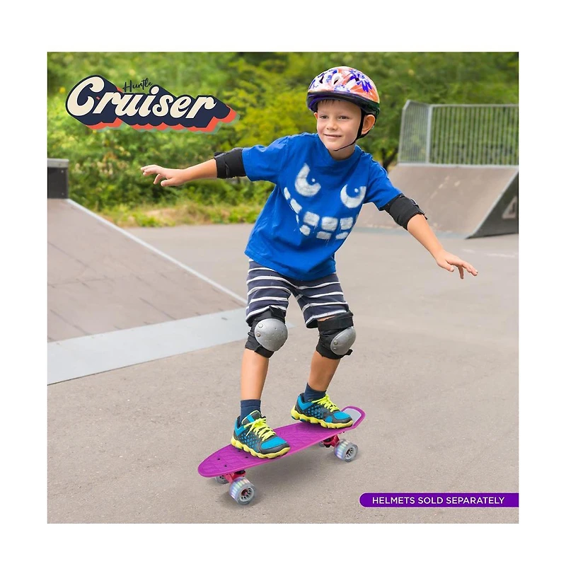 Hurtle 6'' Pp Deck Skateboard, Mini Cruiser Skateboard for Kids, Teens, and Adults