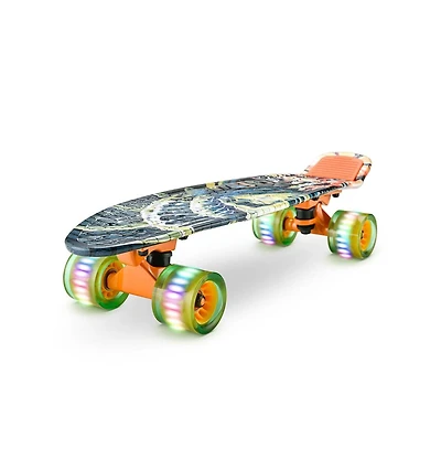 Hurtle 6'' Pp Deck Skateboard, Mini Cruiser Skateboard for Kids, Teens, and Adults