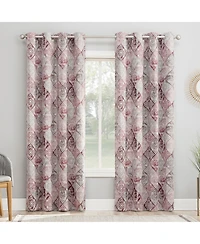 Lawson Global Medallion Print Room Darkening Grommet Curtain Panel