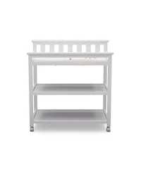 Slickblue Modern Baby's First 2-Shelf Changing Table with Wheels Portable and Convenient