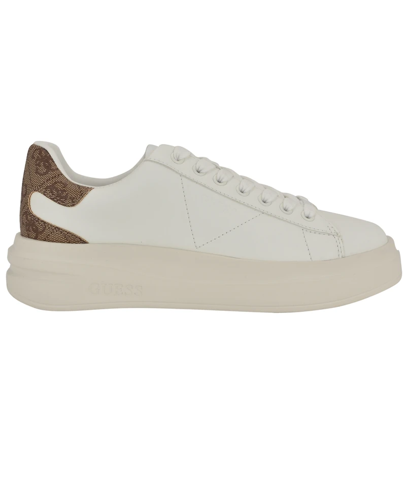 Guess Women's Elbina Contrast Heel Lace-Up Sneakers