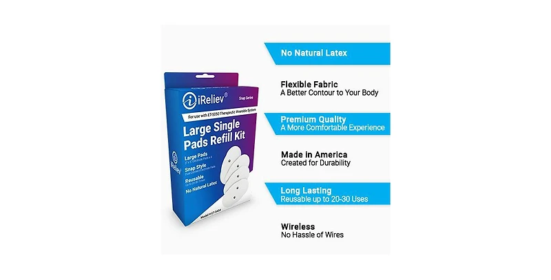 iReliev Large Single Pads Refill Kit