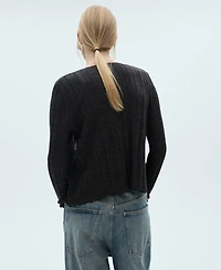Mango Women's Button Knit Cardigan