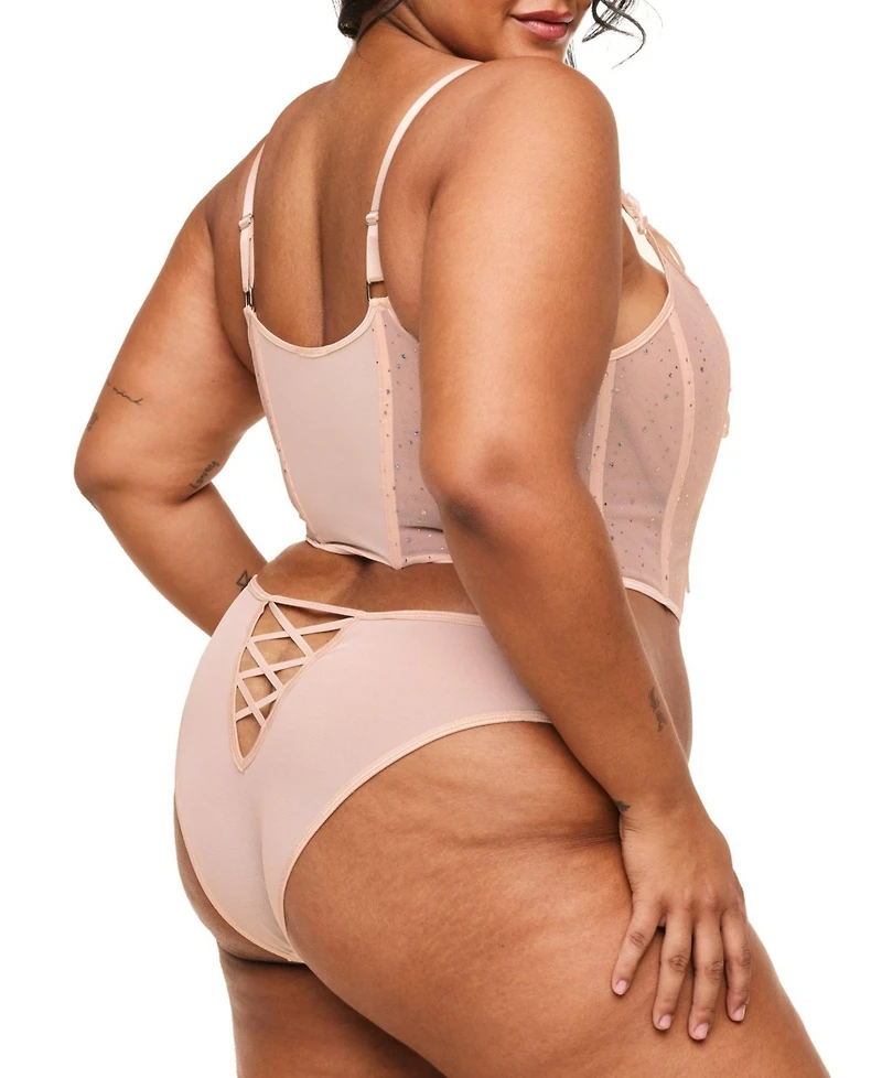 Adore Me Plus Diamond Corset & Panty Set