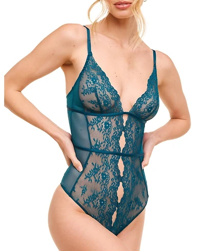 Adore Me Women's Rosie Crotchless Bodysuit Lingerie