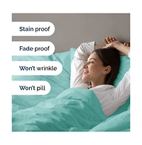 Premium Microfiber Duvet Cover Set - King - Cream