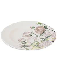 222 Fifth Luxe Peony Neutral Porcelain 12 Pc. Dinnerware Set, Service for 4