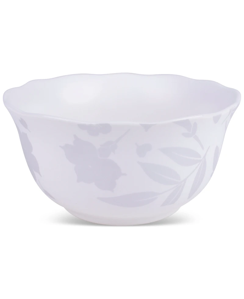 222 Fifth Refreshed Floral White Porcelain 12 Pc. Dinnerware Set, Service for 4