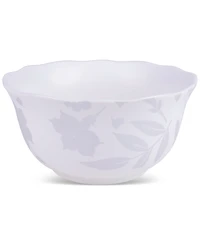 222 Fifth Refreshed Floral White Porcelain 12 Pc. Dinnerware Set, Service for 4