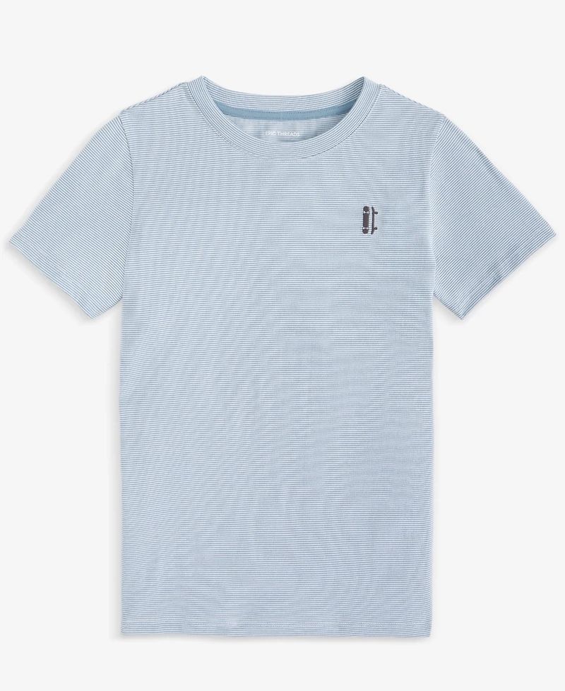 Epic Threads Little & Big Boys Skateboard Striped Short-Sleeve T-Shirt, Exclusively at Macy's