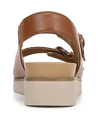 LifeStride Women's Goodie Square Open Toe Slingback Platform Sandals