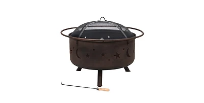 Slickblue Fire Pit Bowl - Portable Outdoor Fire Pit for Backyard or Patio