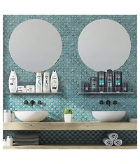 Sorbus 6 Pack Acrylic Wall Ledge Floating Shelf Rack Organizer - Perfect for Displaying books, decor, kitchen organization and more