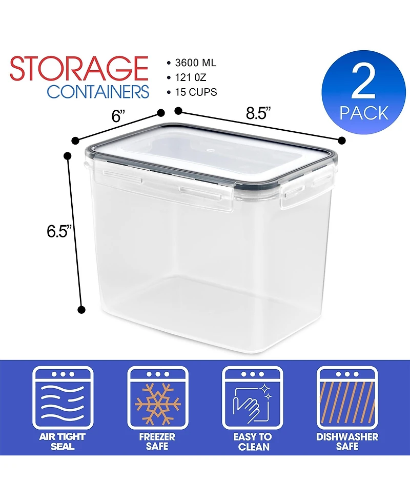 Sorbus Pack (121oz/15cups) Airtight Food Storage Containers with Lids