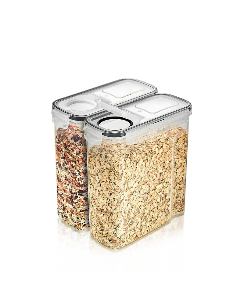 Sorbus 2 Pack (2L/8.4 Cups) Airtight Food Storage Dispensers for Beans, Pasta, Cereals, and More