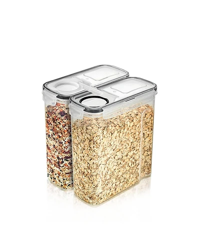 Sorbus 2 Pack (2L/8.4 Cups) Airtight Food Storage Dispensers for Beans, Pasta, Cereals, and More