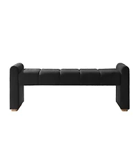 Hulala Home Jorge Modern Bench with Sturdy Rubber Wood Legs