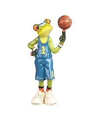 Fc Design "2-pc Gift Set" 6.75"H Frog the Basketball Player Figurine Statue Ornament Home Room Office Decor and Perfect Gift Ideas for Housewarming, H