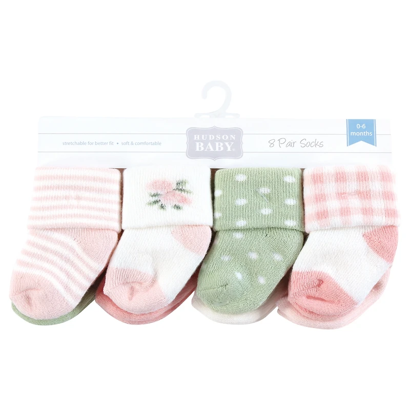 Hudson Baby Baby Girls Hudson 12Pk Terry Socks