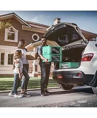 Sorbus 6 Pack Medium Foldable Clothes Storage Bags with Clear Window, Zipper Lid and Carry Handles - for Organizing Bedroom, Closet, Home (Teal)