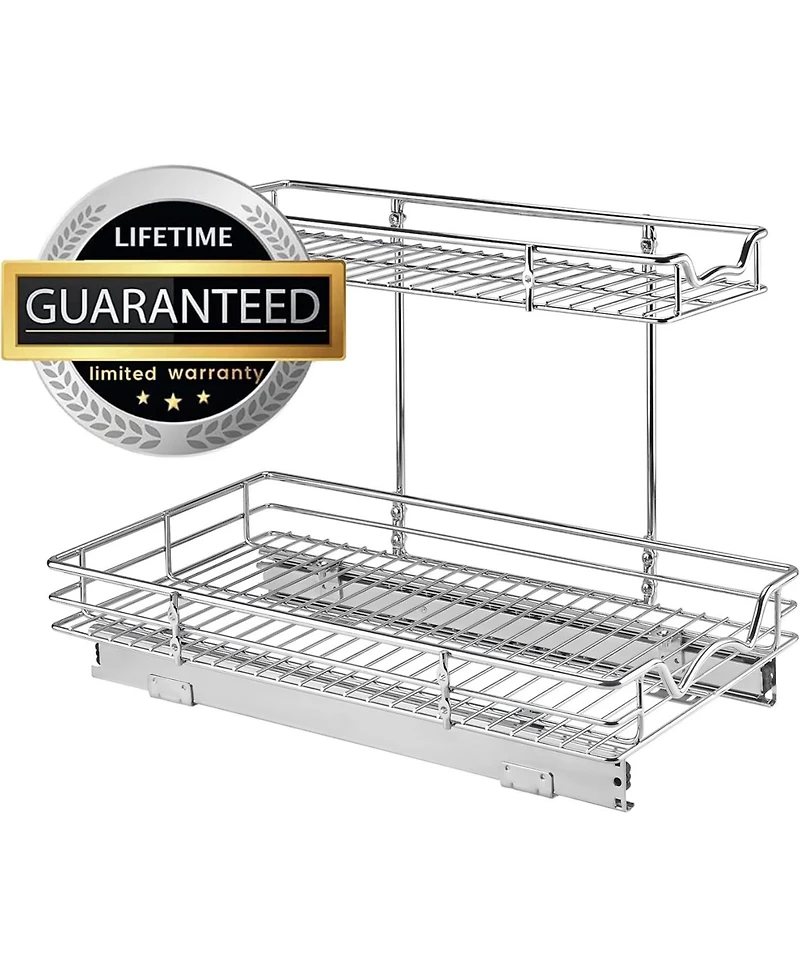 Florida Brands 2 Tiers Under the Sink Organizer and Storage Pull Out 11 x 21 In