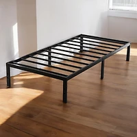 Slickblue Metal Platform Bed Frame No Box-Spring Needed for Convenient Sleeping
