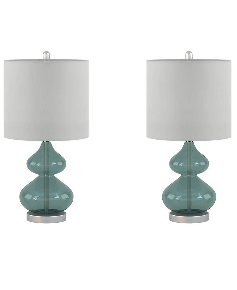 510 Design Ellipse Curved Glass Table Lamp, Set of 2