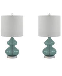 510 Design Ellipse Curved Glass Table Lamp, Set of 2