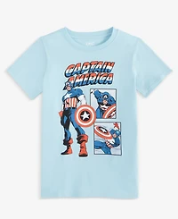 Epic Threads Little & Big Boys Captain America Graphic Short-Sleeve T-Shirt, Exclusively at Macy's