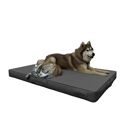 Bingopaw 38'' Dog Bed Sofa Microfiber Leather Foldable Pet Mattress Sofa