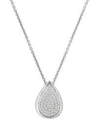 2-Pc. Set Diamond Teardrop Pendant Necklace & Earrings (1/2 ct. t.w.) in Sterling Silver, Exclusively at Macy's