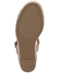 Lucky Brand Women's Coyna Floral Lace Platform Espadrille Wedge Sandals