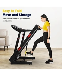 Redliro Foldable Treadmill, 15% Auto Incline, 350 lb Capacity, Bluetooth, Voice Control, Heart Rate Monitor, for Home & Officel