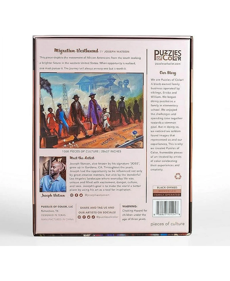 Puzzles of Color Migration Westbound By Joseph Watson - 1000 Piece Puzzle