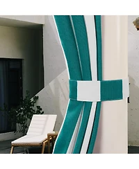 Awesome Home Outdoor Cabana Stripe Uv Protected Privacy Tab Top Curtain Panel, 52"x84"