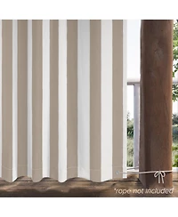 Awesome Home Outdoor Cabana Stripe Uv Protected Privacy Tab Top Curtain Panel, 52"x84"