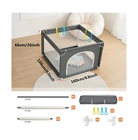Comomy Small Baby Playpen Activity Center Baby Play Yard Indoor Outdoor 36"x 36"