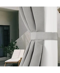 Awesome Home Outdoor Cabana Solid Uv Protected Privacy Tab Top Curtain Panel, 52"x108"