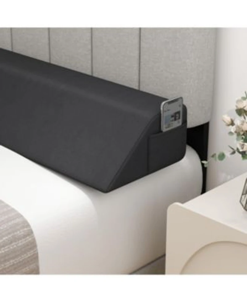 Gouun Bed Wedge Pillow With Storage Bag