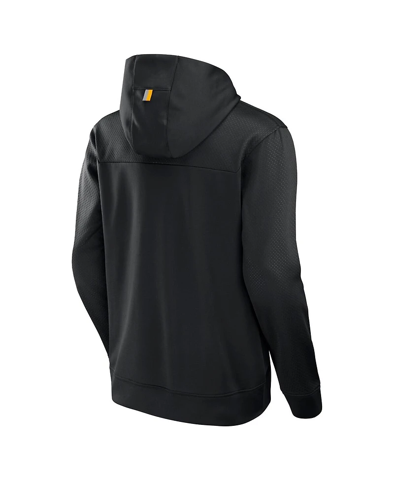 Fanatics Men's Black Pittsburgh Steelers Defender Pullover Hoodie