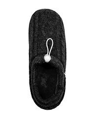 Heat Holders Women's Ava Cable Knit Drawstring Slippers