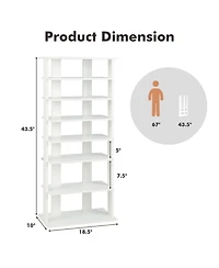 Gouun 7 Tiers Vertical Shoe Rack for Front Door