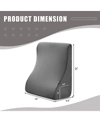 Gouun Bed Wedge Pillow with Tablet Stand and Side Pockets