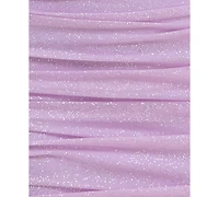 Jump Juniors' Glitter Blouson-Sleeve Ruched Bodycon Dress