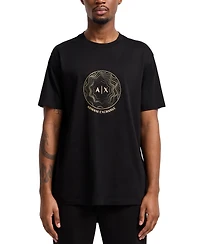 Armani Exchange Men's Stud Circle Logo T-Shirt