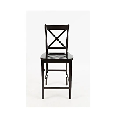 Jofran Simplicity Solid Wood Classic X-Back Counter Stool (Set of 2