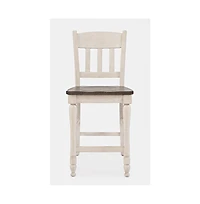 Jofran Madison County Rustic Reclaimed Pine Farmhouse Slatback Counter Stool (Set of 2)