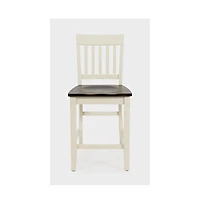 Jofran Decatur Lane Farmhouse Solid Wood Counter Stool (Set of 2)