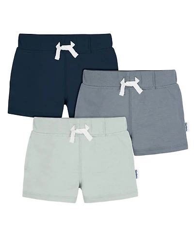 Gerber Toddler Boys Knit Shorts, 3-Pack